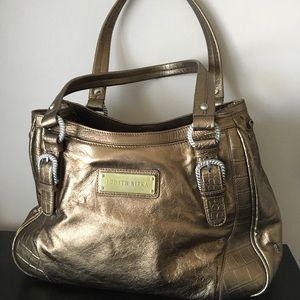 Judith Ripka Gold Shoulder Bag Purse